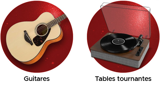 Guitares Tables tournantes